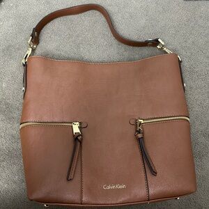 Calvin Klein Brown Tote Bag